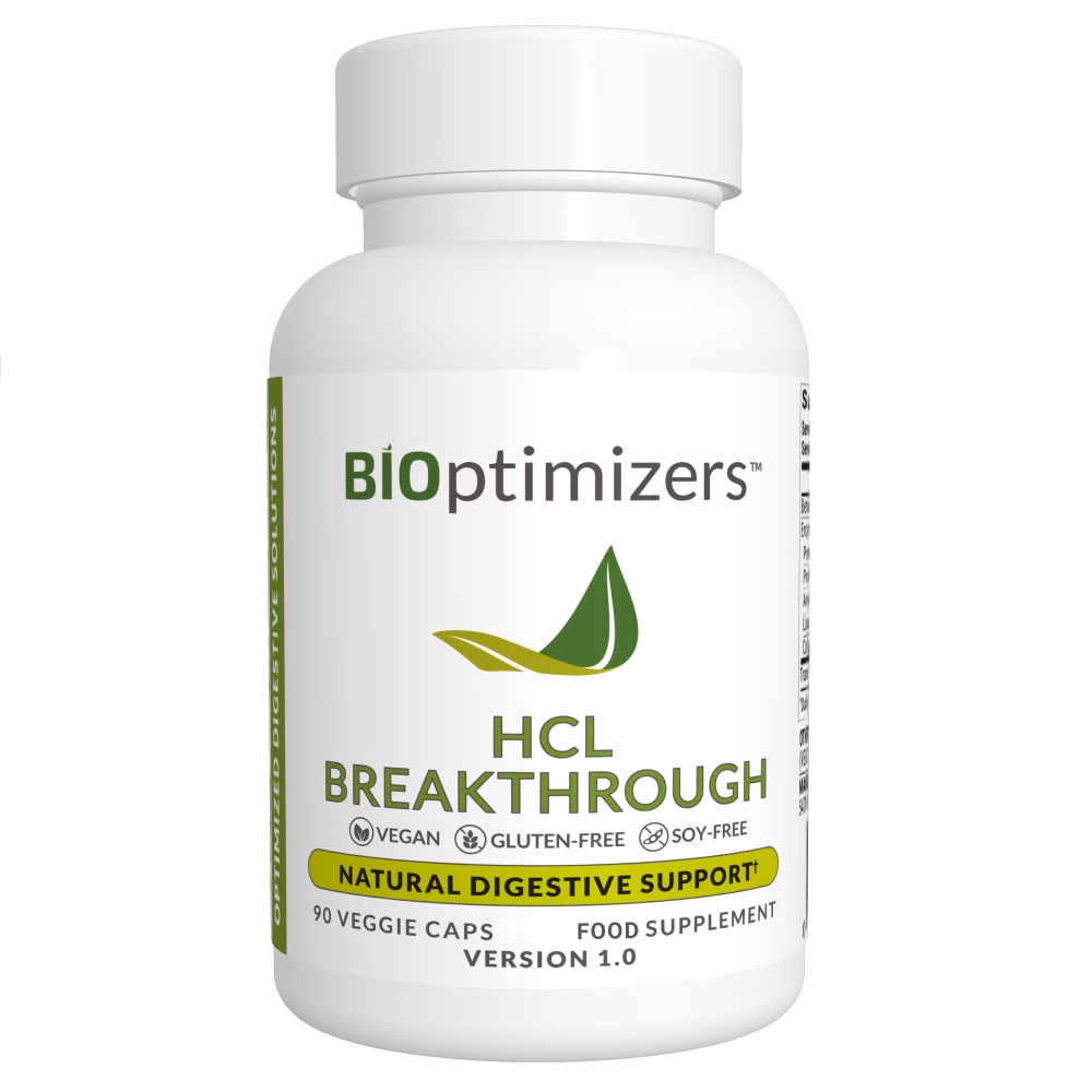 BiOptimizers HCL Breakthrough 90 kapsler – Øk magesyren naturlig
